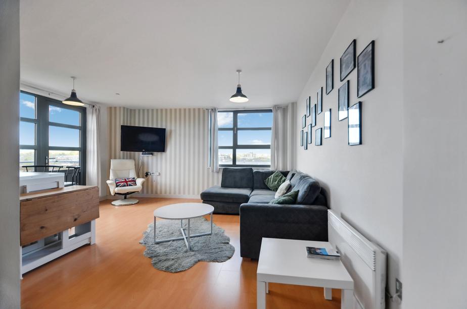 Open-plan living area, open plan living