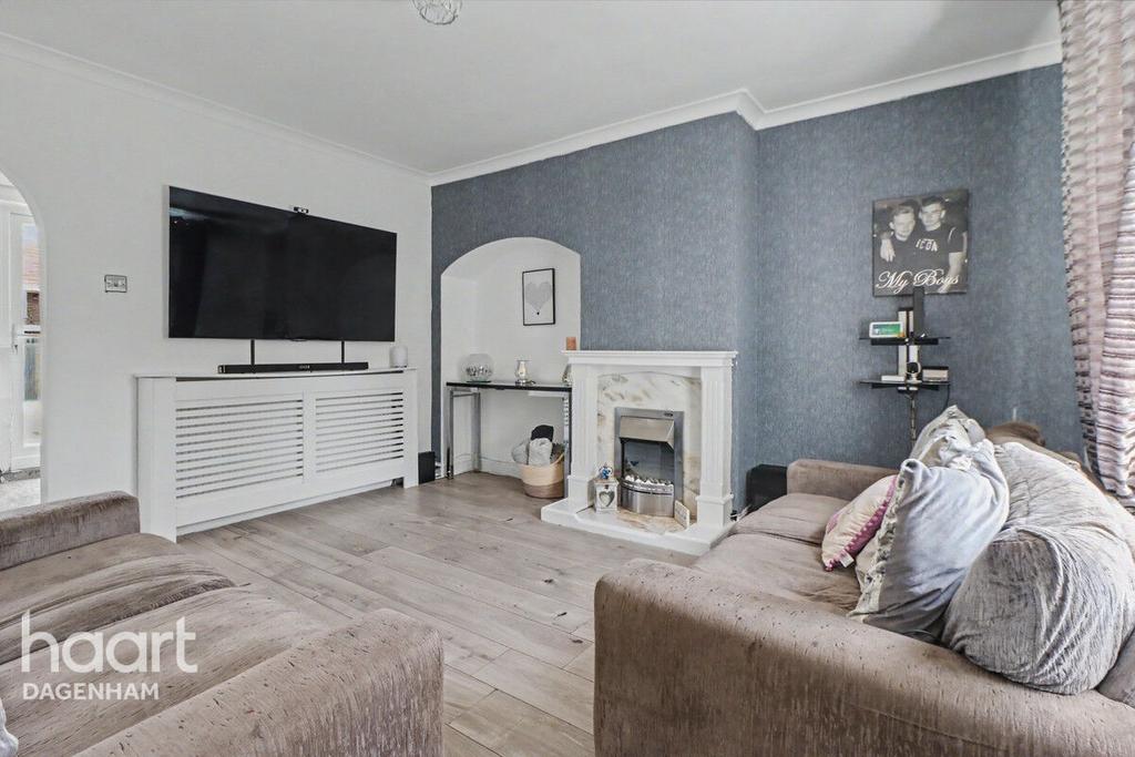 Living room, fireplace