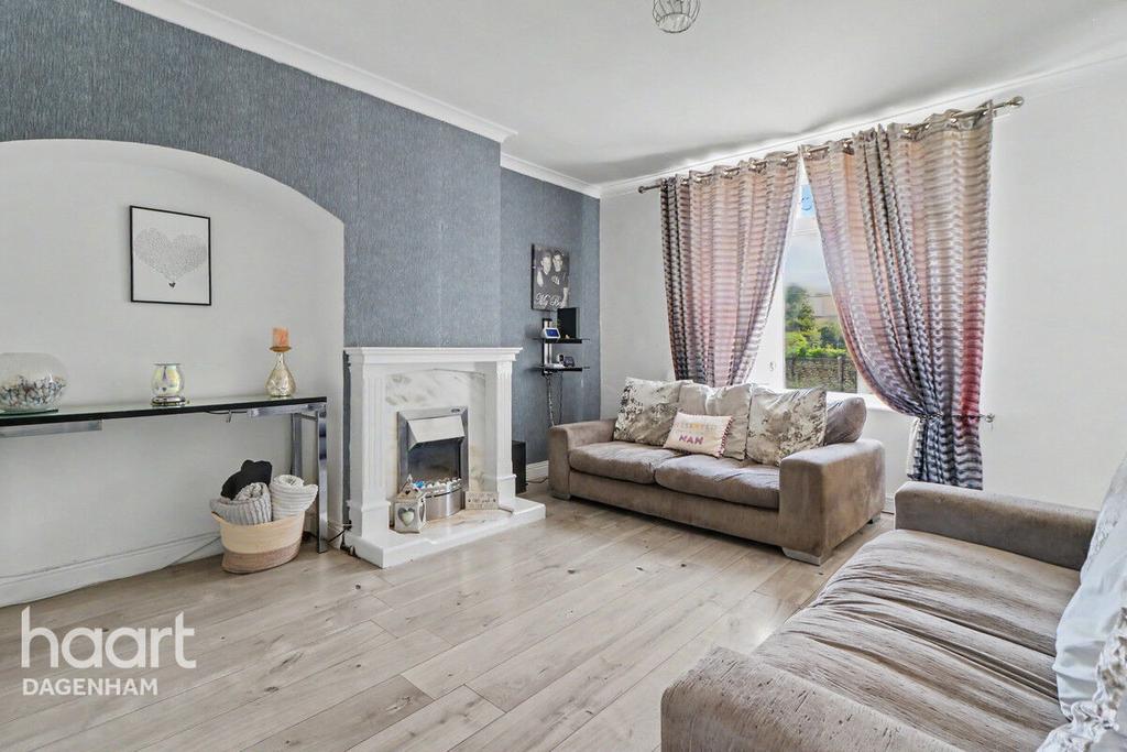 Living room, fireplace