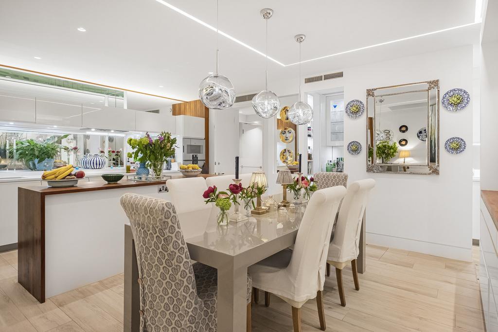 Open-plan living area, open plan living