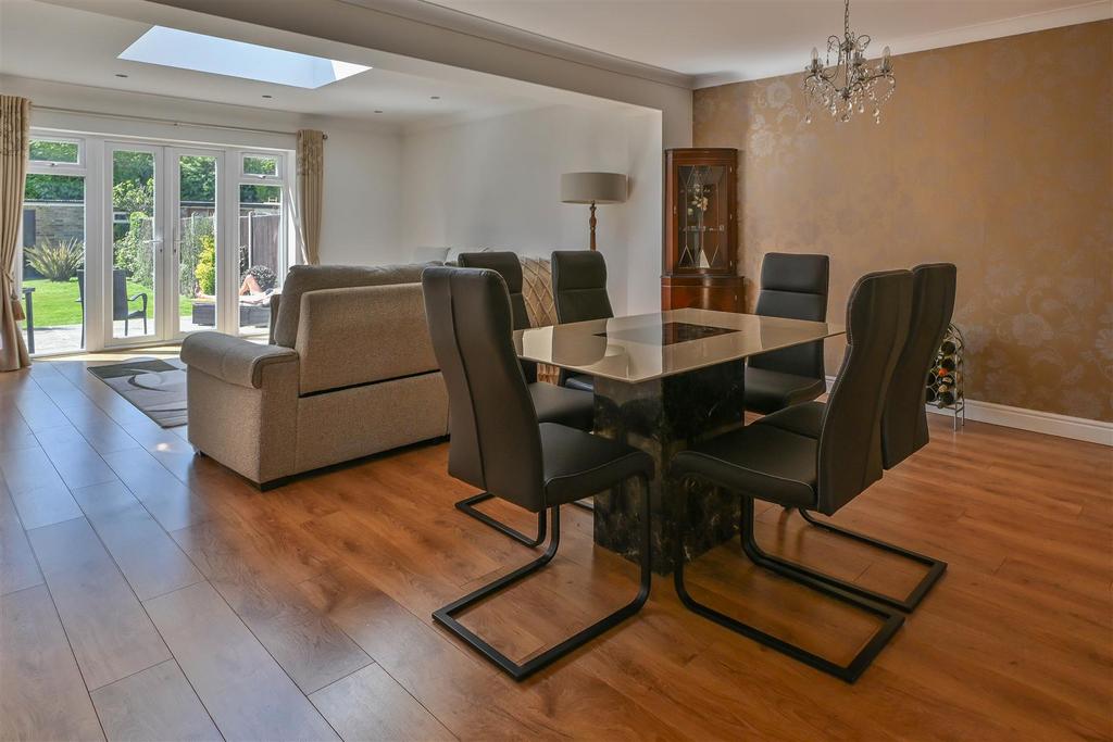 Open-plan living area, open plan living