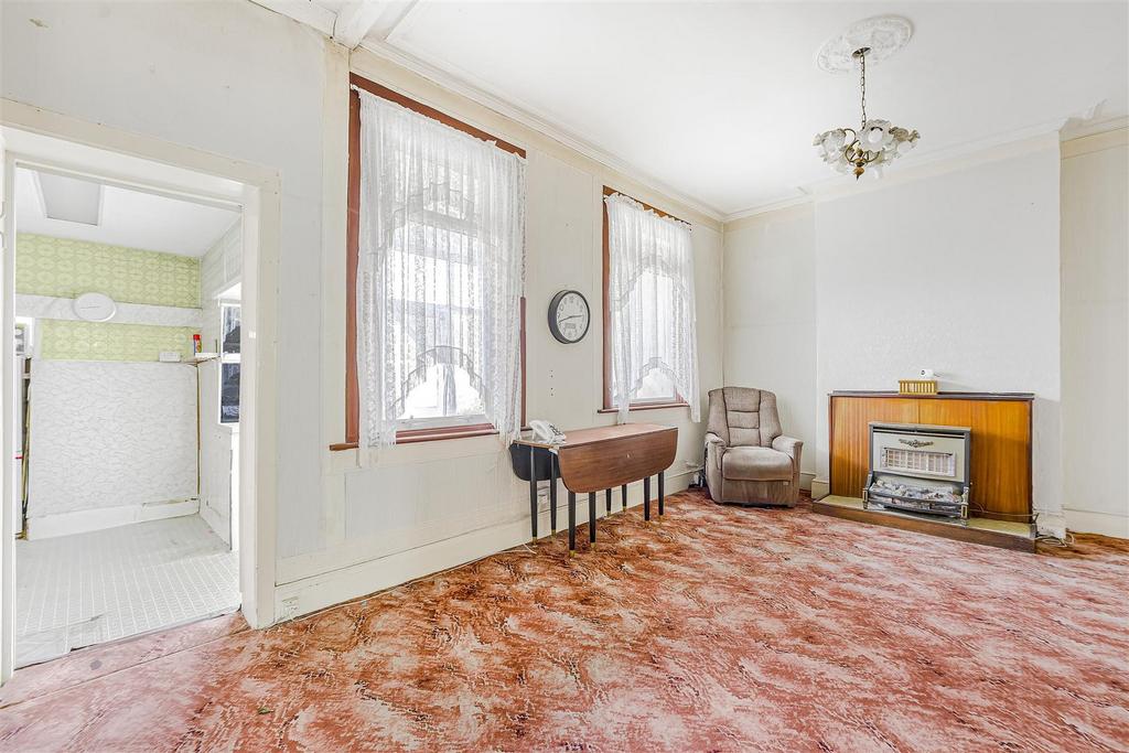 Living room, fireplace