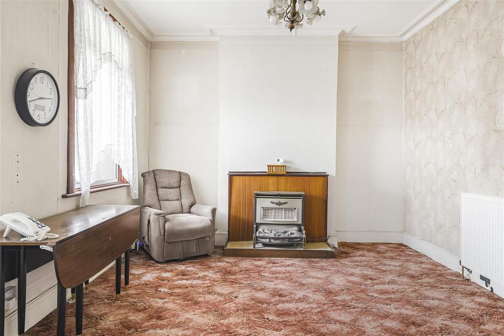 Living room, fireplace