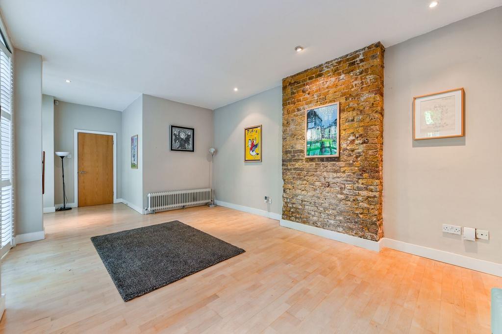 Living room, fireplace