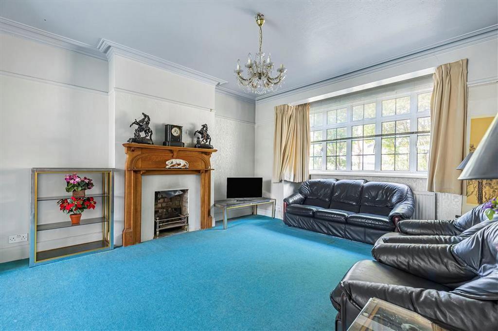 Living room, fireplace