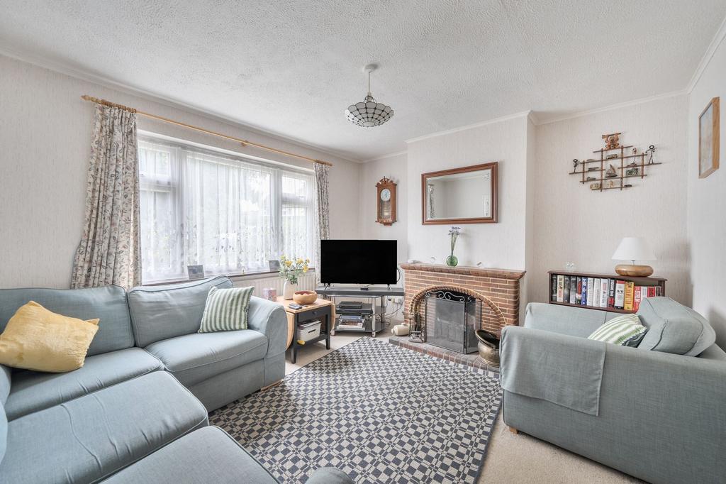 Living room, fireplace