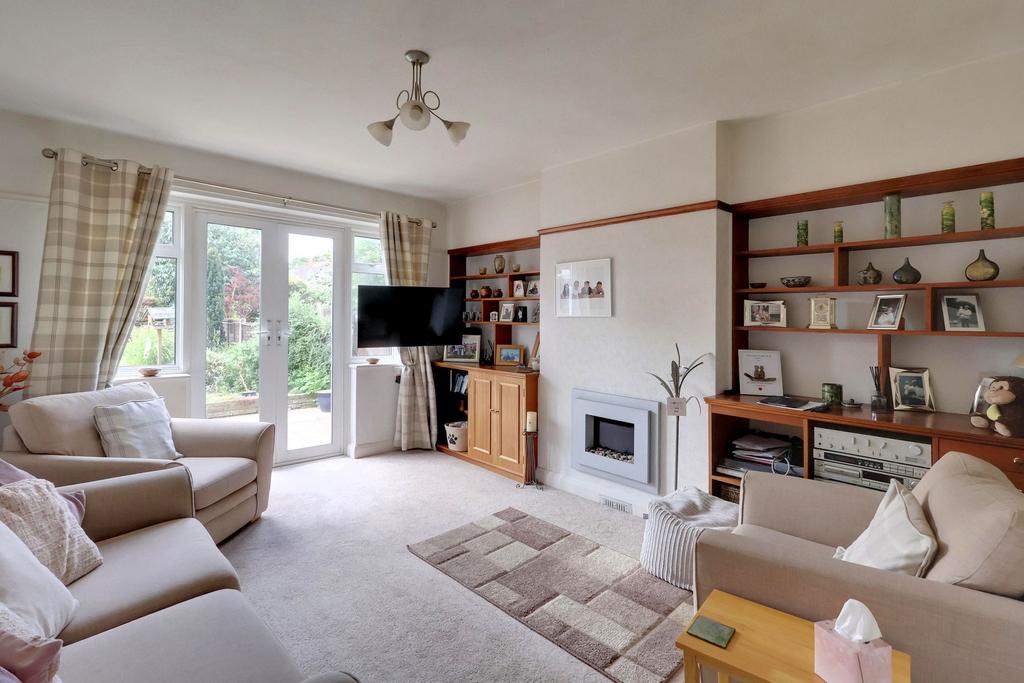 Living room, fireplace