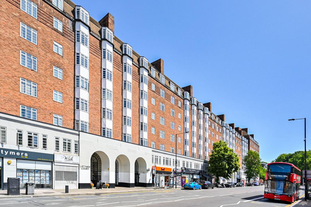 Apartment building facade, block of apartments