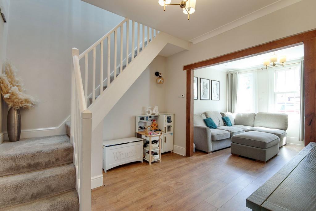 Open-plan living area, open plan living