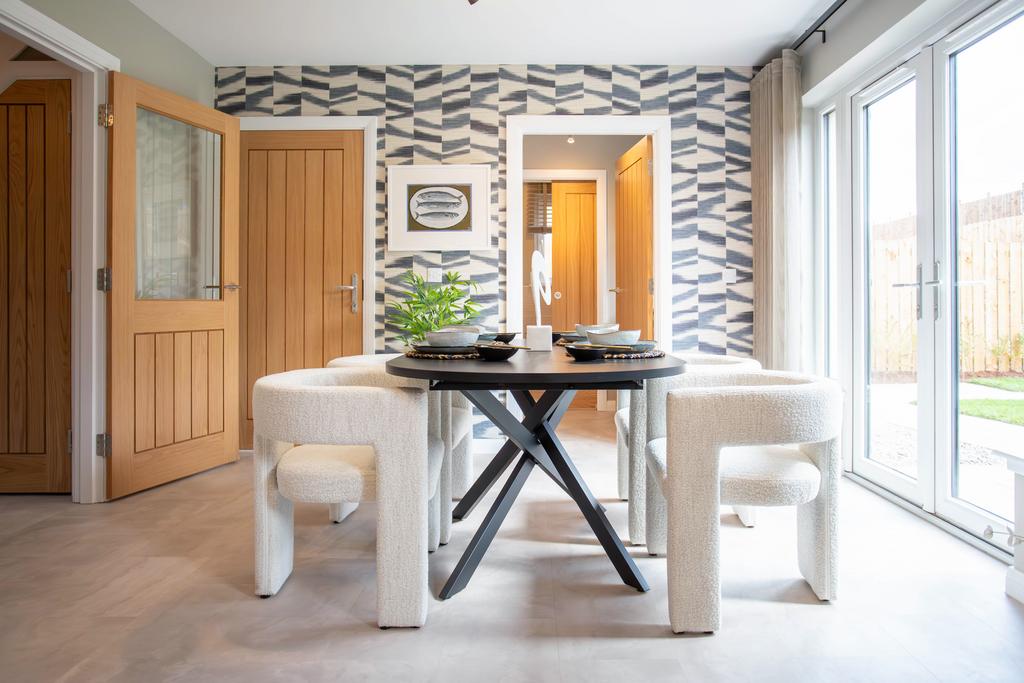 The Etive - showhome kitchen and dining area