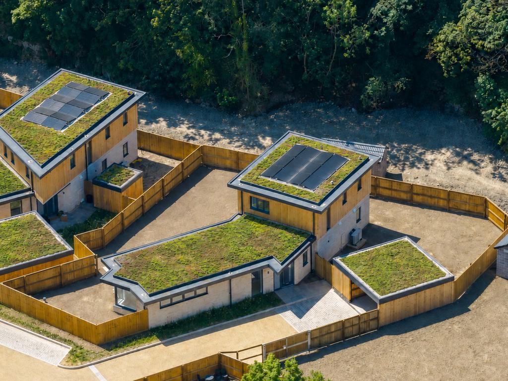 Aerial view, land