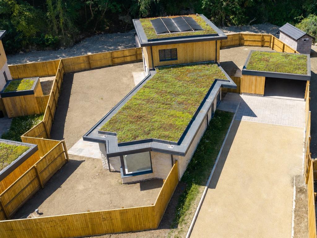 Aerial view, land