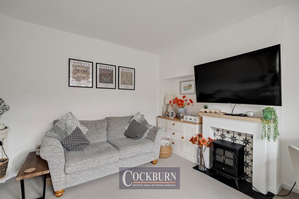 Living room, fireplace