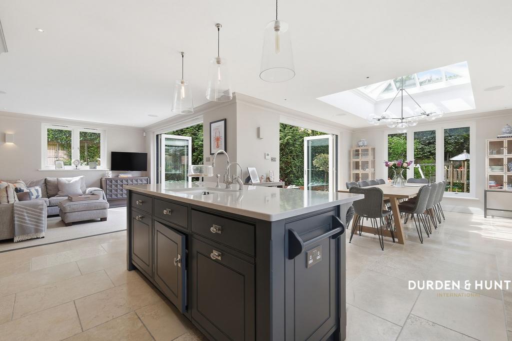 Open-plan living area, open plan living