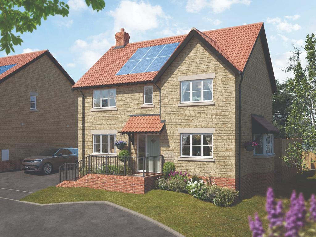 House exterior, solar panels