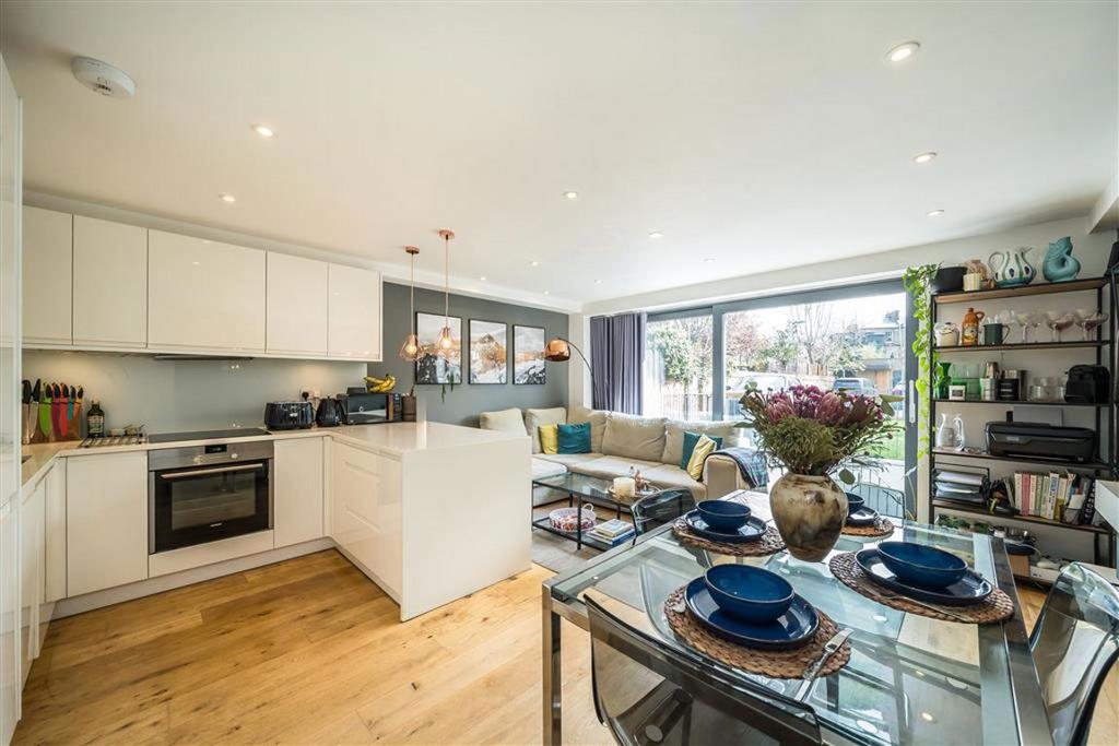 Open-plan living area, open plan living