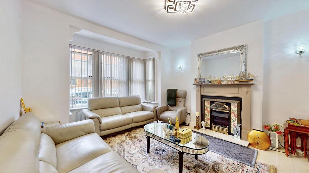 Living room, fireplace