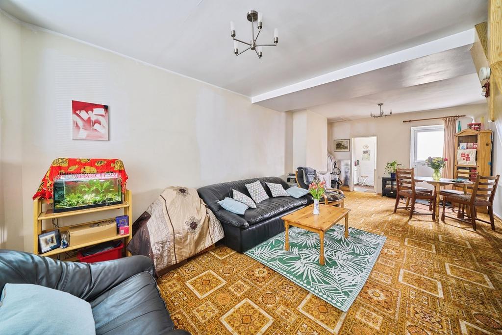Open-plan living area, open plan living