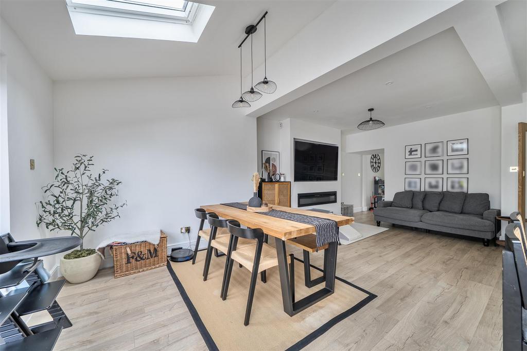 Open-plan living area, open plan living