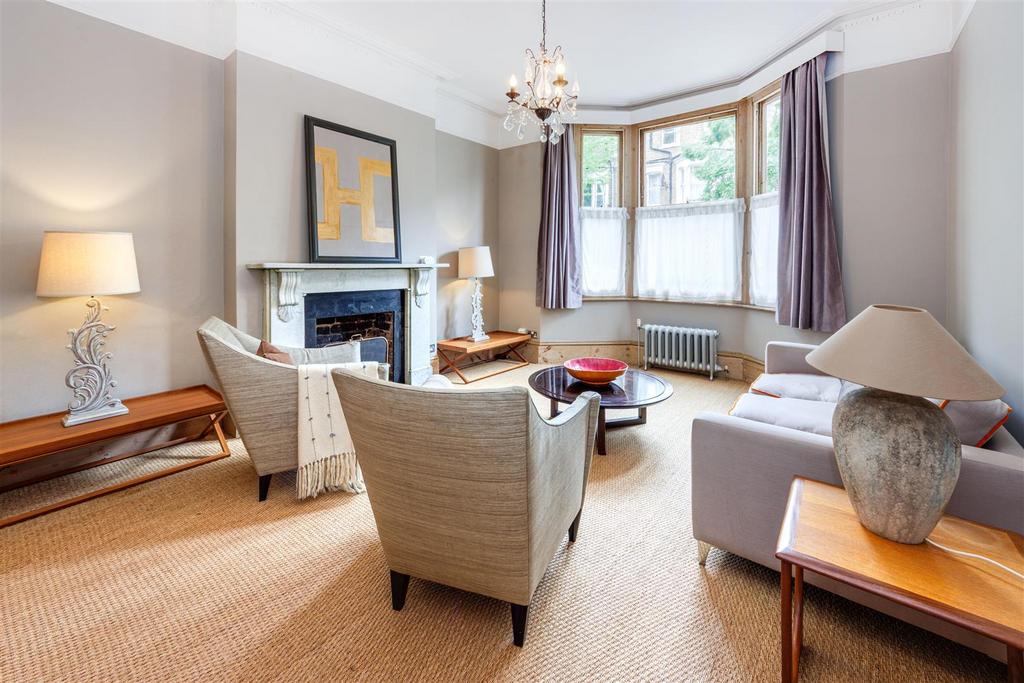 Living room, fireplace