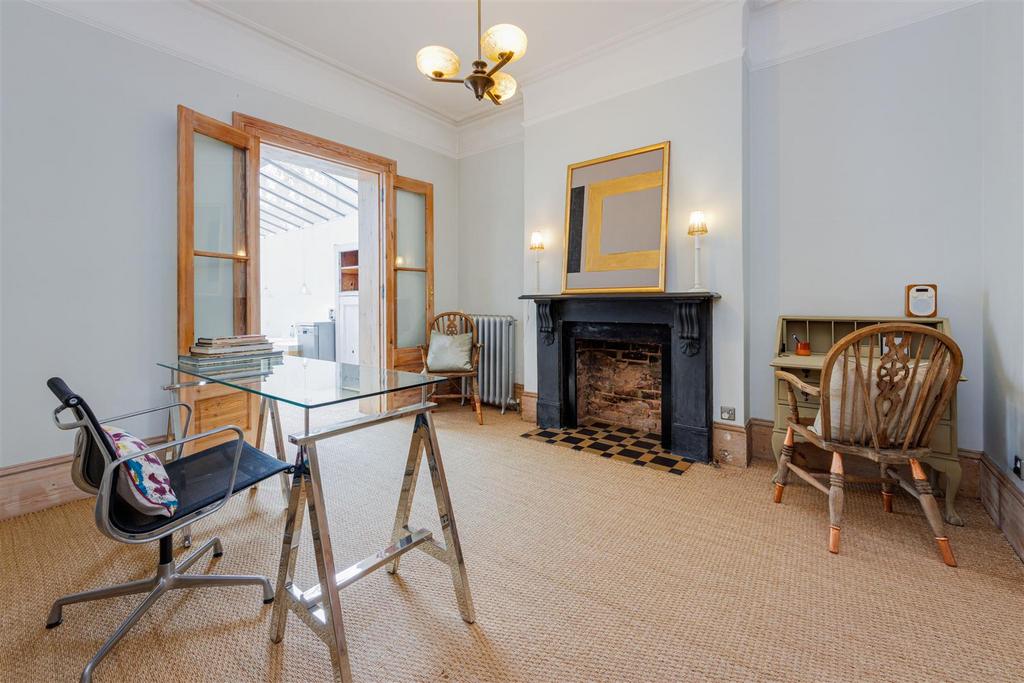 Living room, fireplace