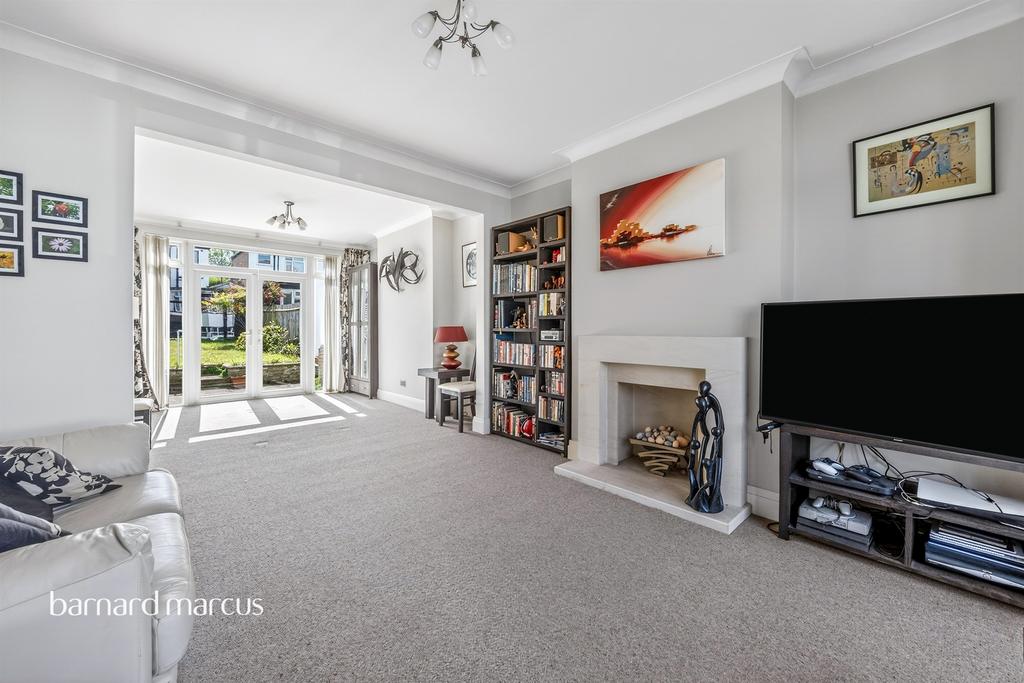 Living room, fireplace