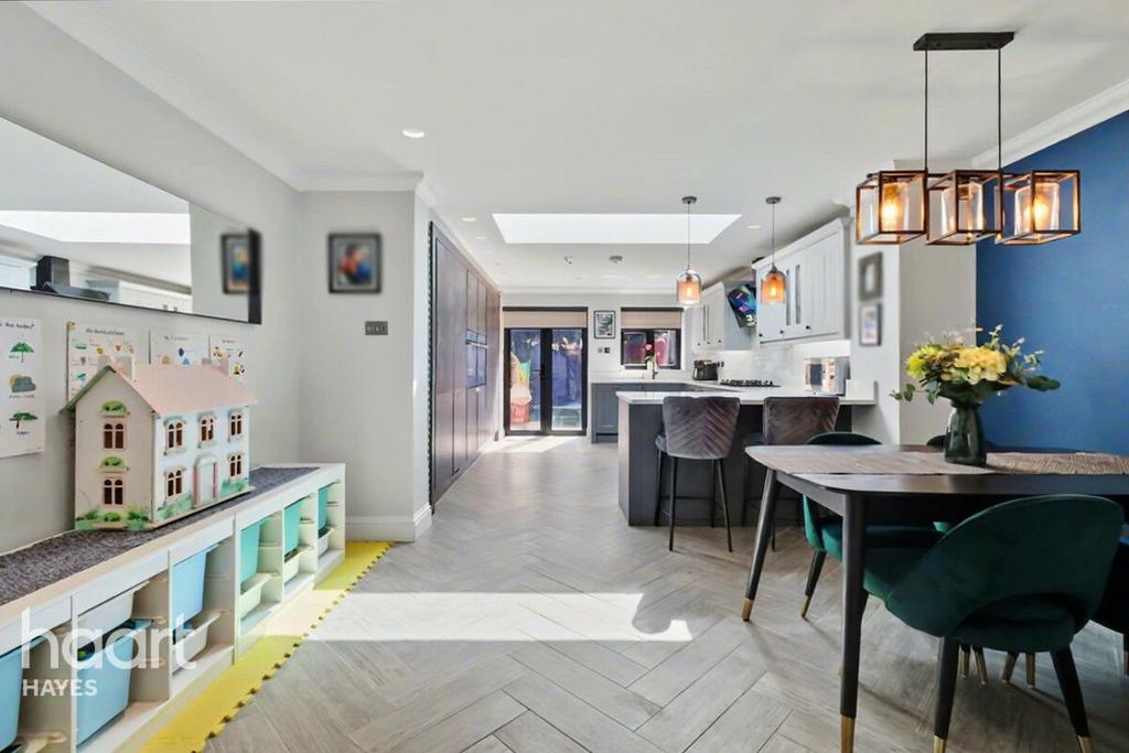 Open-plan living area, open plan living