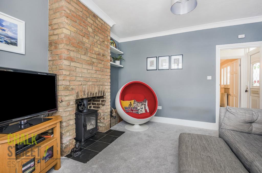 Living room, fireplace