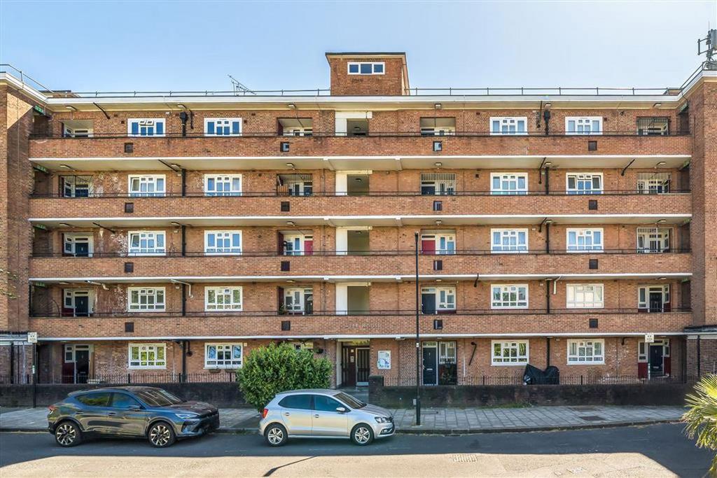 Apartment building facade, block of apartments