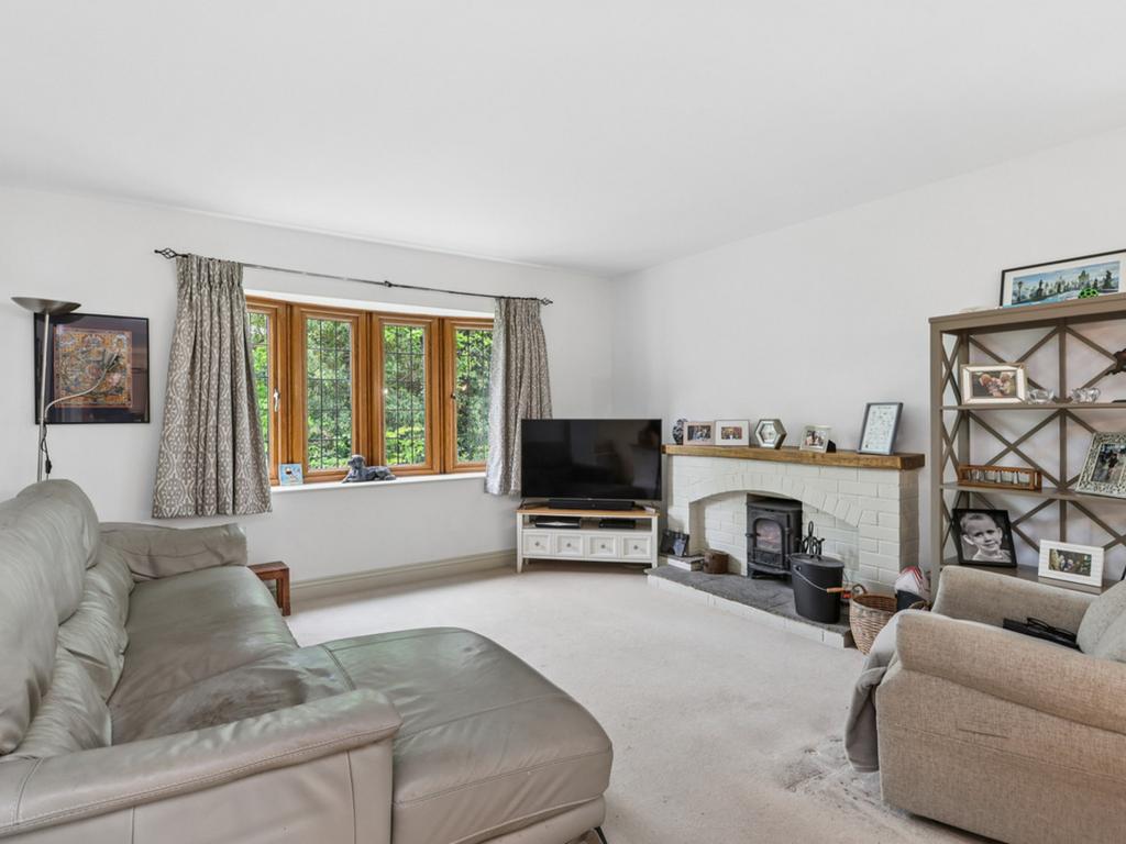 Living room, fireplace