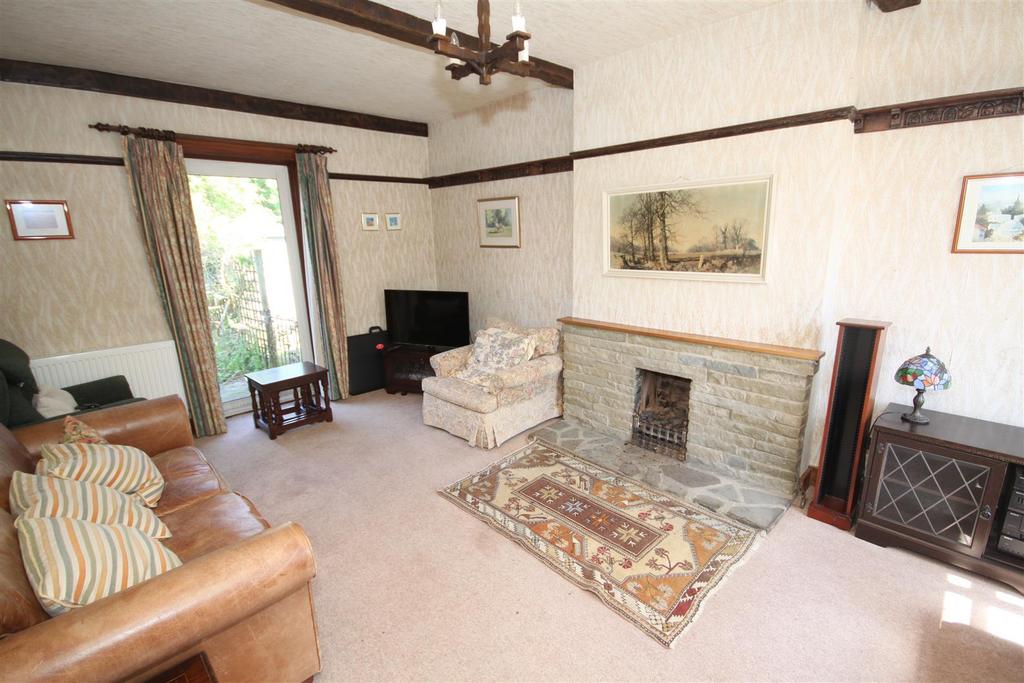Living room, fireplace