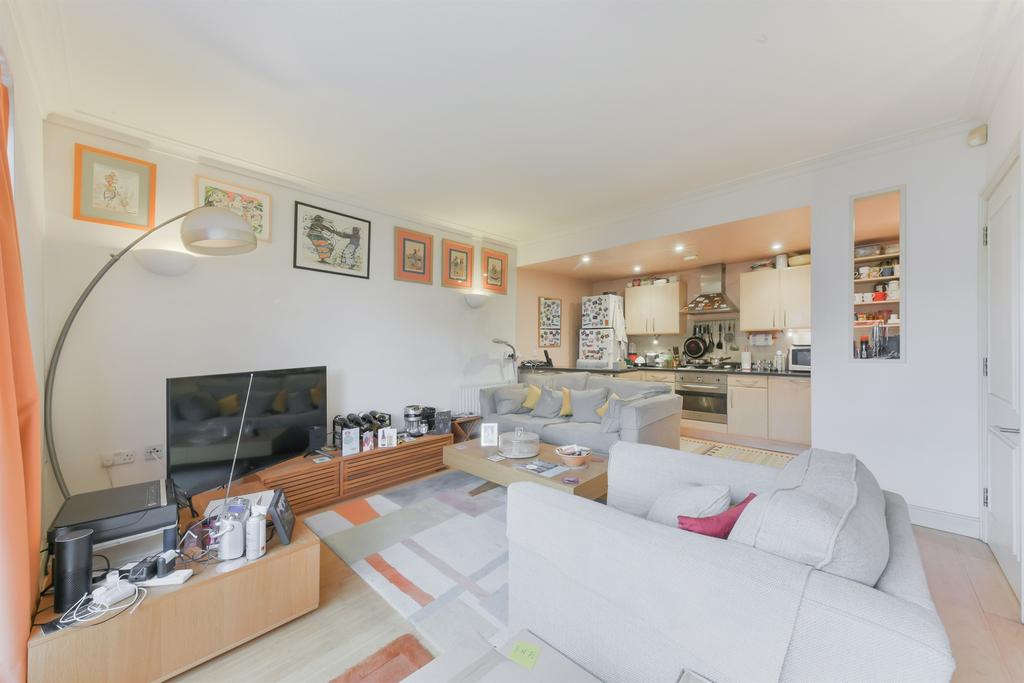 Open-plan living area, open plan living