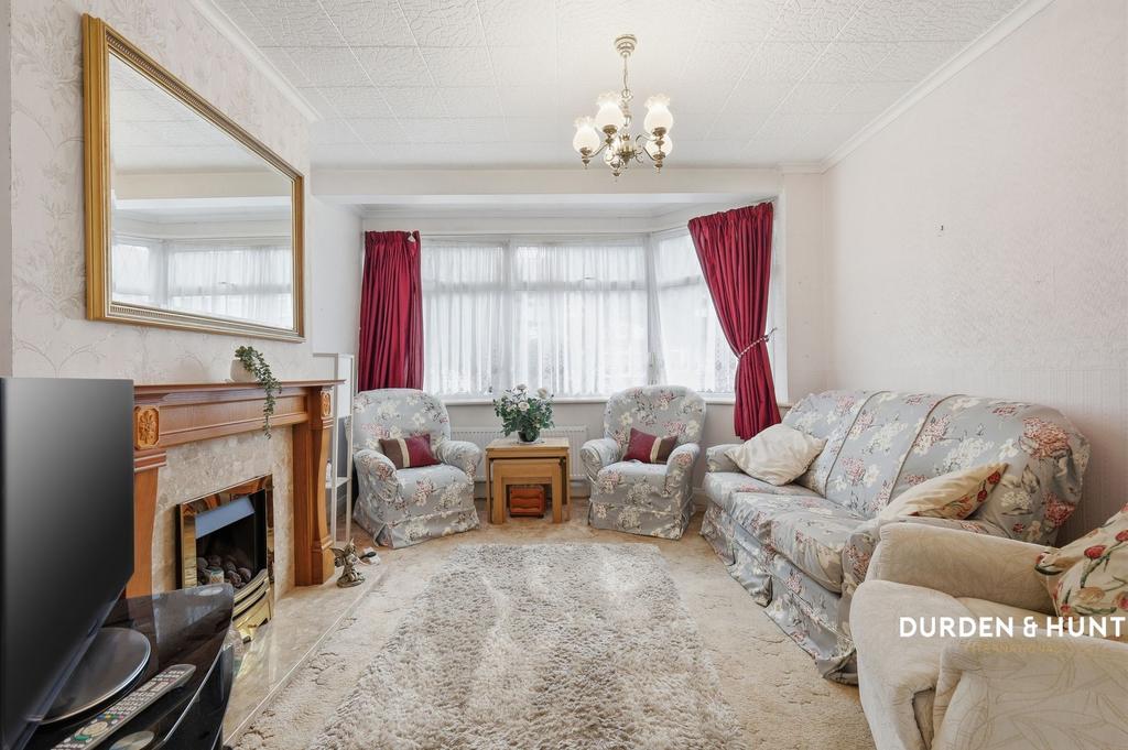 Living room, fireplace