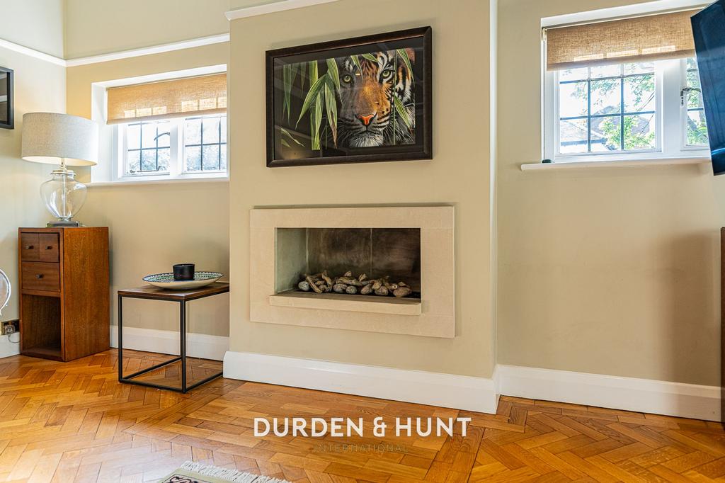 Living room, fireplace