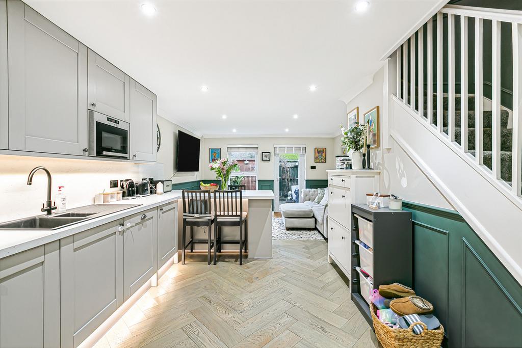Open-plan living area, open plan living