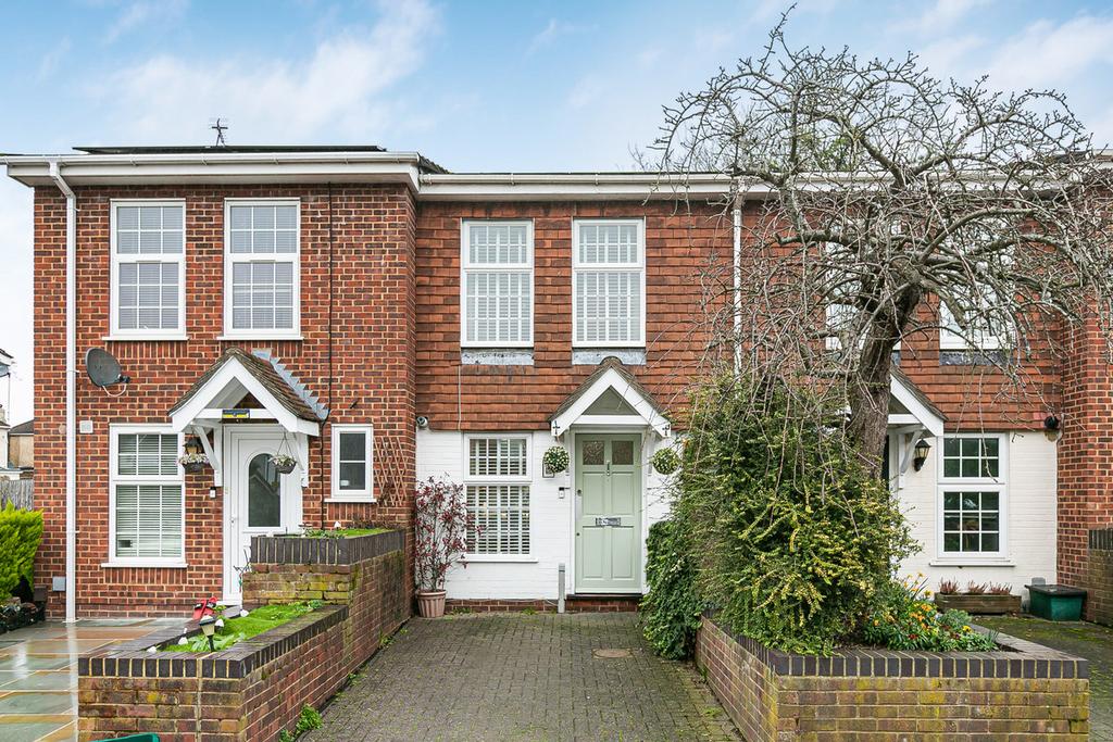 Semi-detached house exterior, driveway
