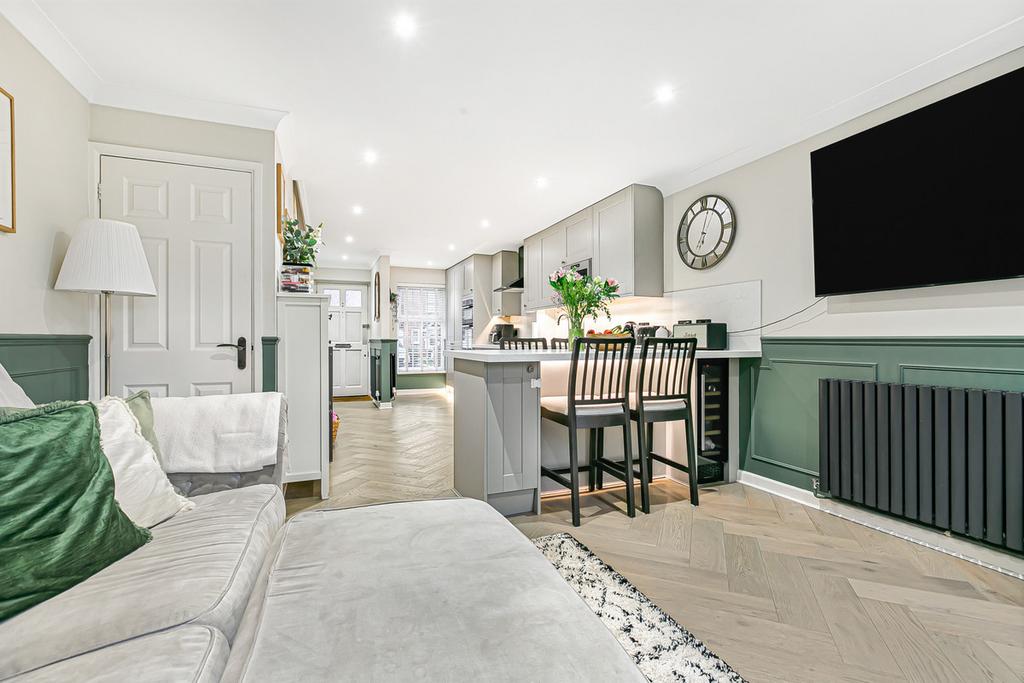 Open-plan living area, open plan living
