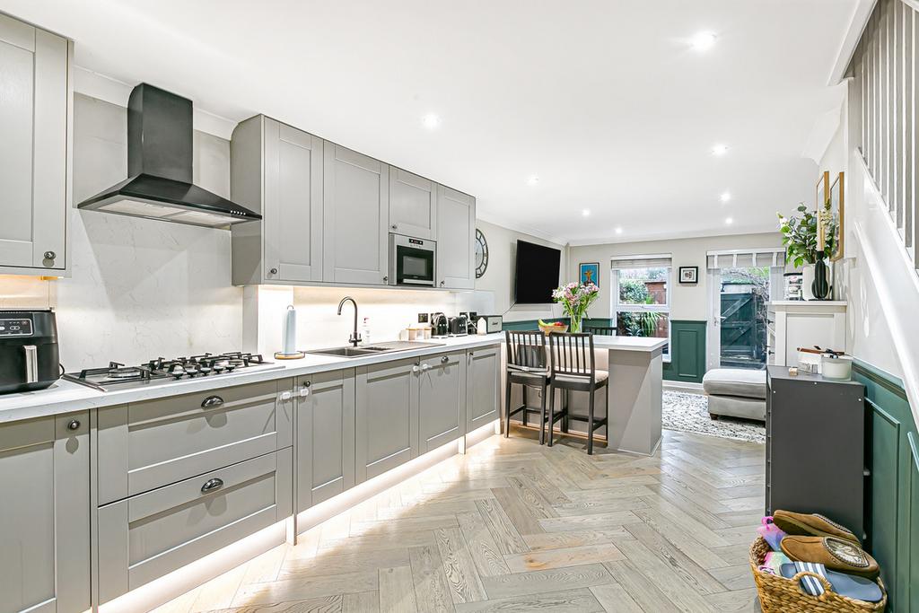 Open-plan living area, open plan living