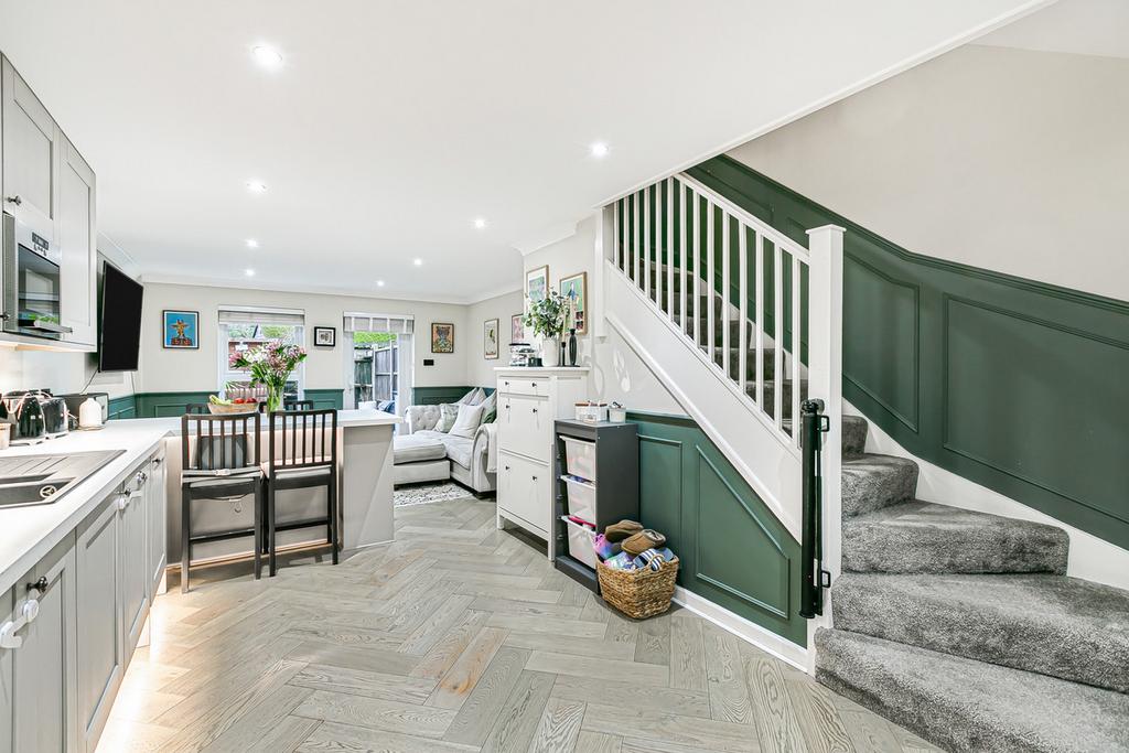 Open-plan living area, open plan living