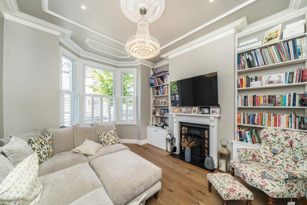 Living room, fireplace