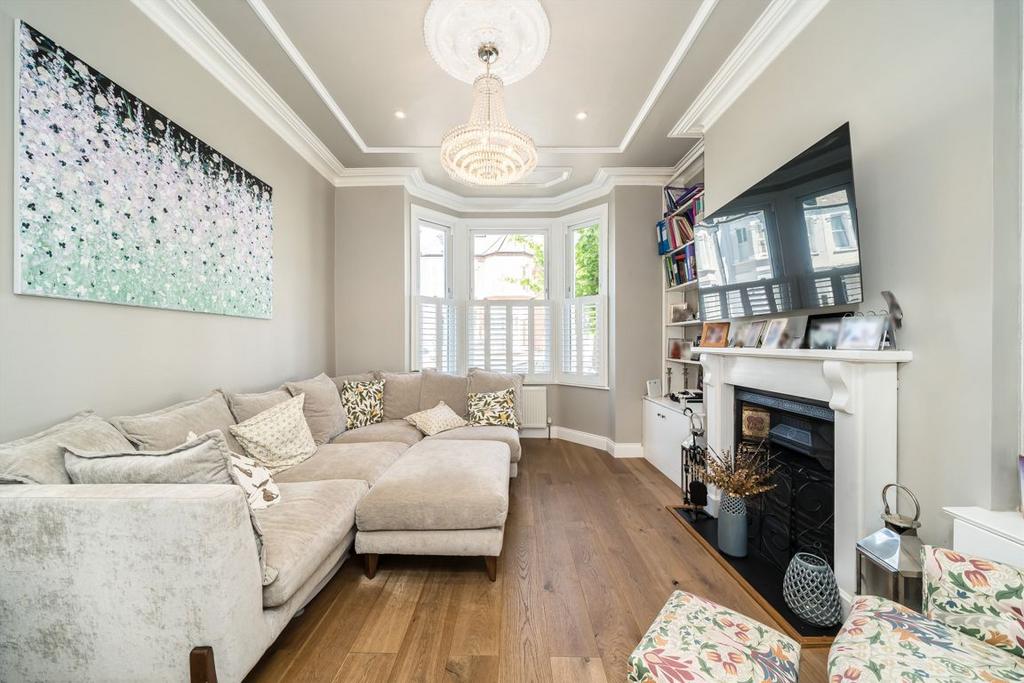 Living room, fireplace