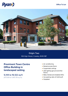 Office to rent, 106 High St Crawley RH10 1BF