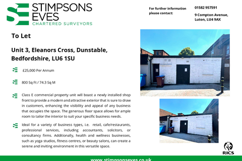 Restaurant to rent, 1-3 Eleanors Cross Dunstable LU6 1SU