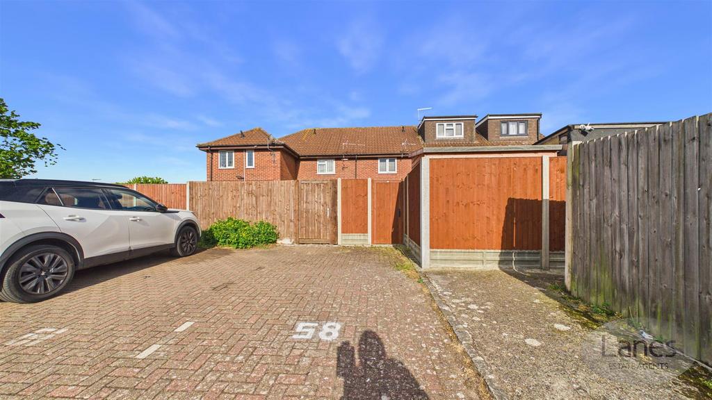 House exterior, off-street parking