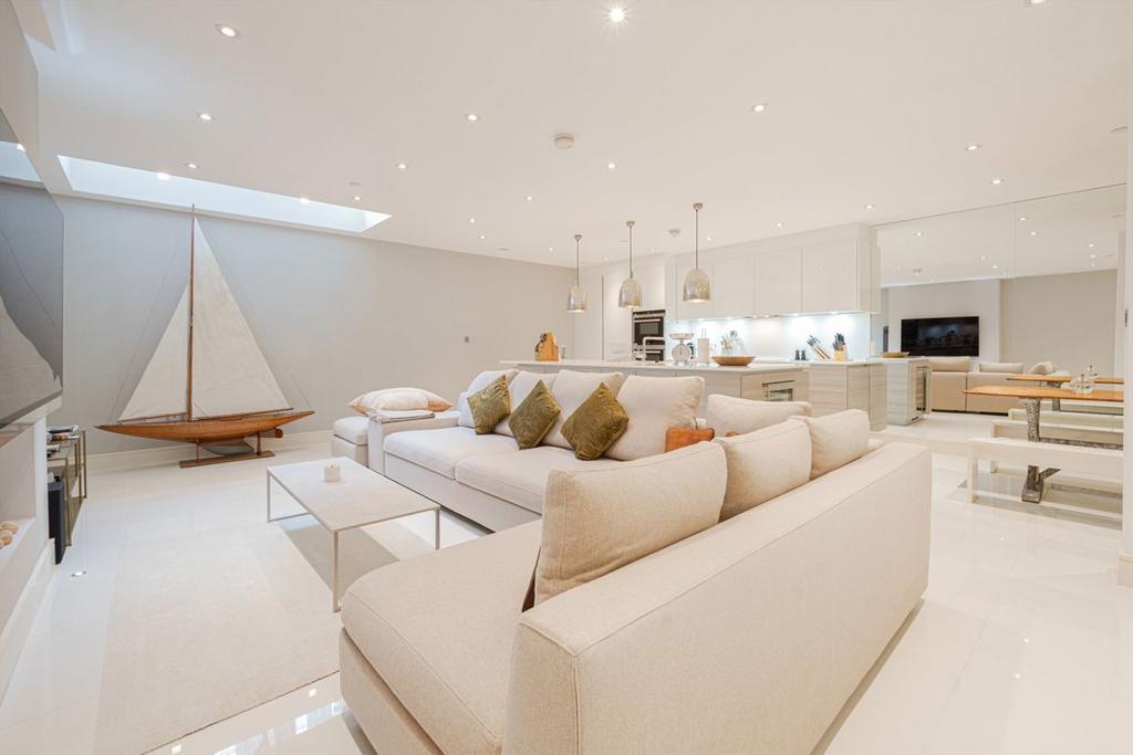Open-plan living area, open plan living