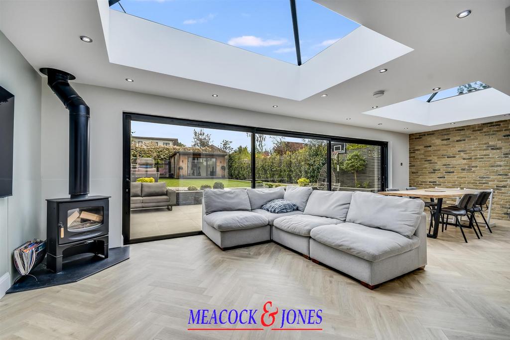 Open-plan living area, open plan living, fireplace