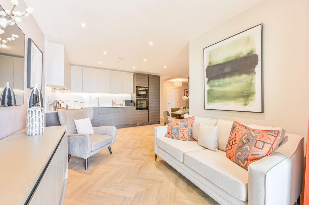 Open-plan living area, open plan living