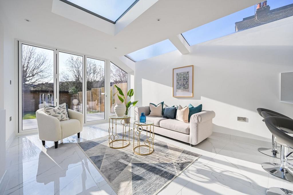 Open-plan living area, open plan living
