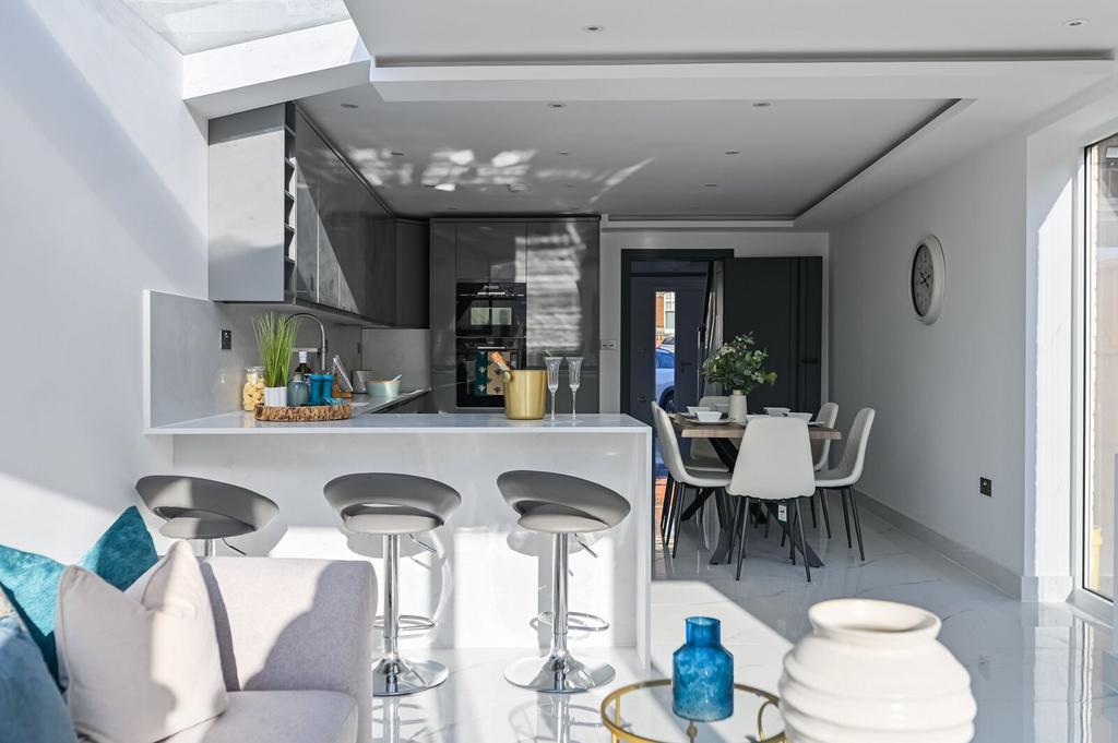 Open-plan living area, open plan living