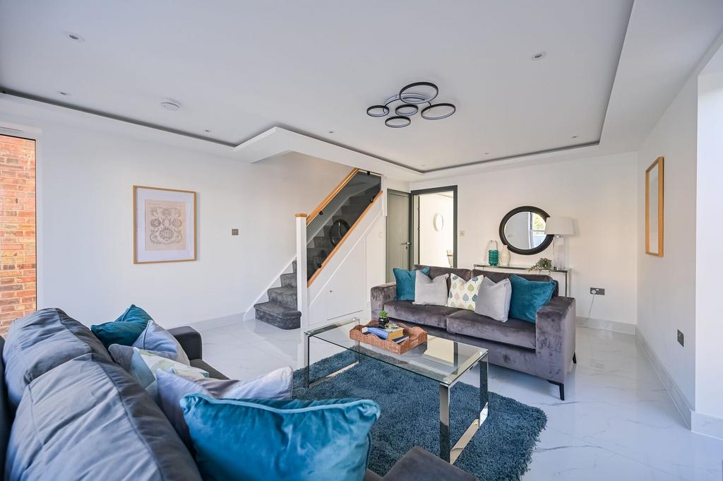 Open-plan living area, open plan living